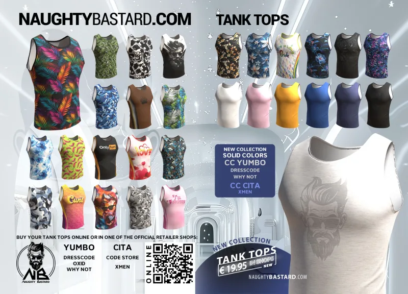 Naughty Bastard Tank tops
