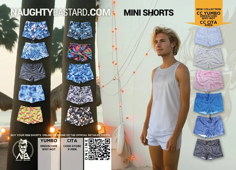 Naughty Bastard mini shorts
